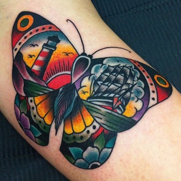 tatuaje mariposa 909