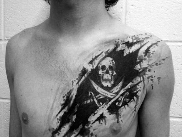 tatuaje bandera pirata 113