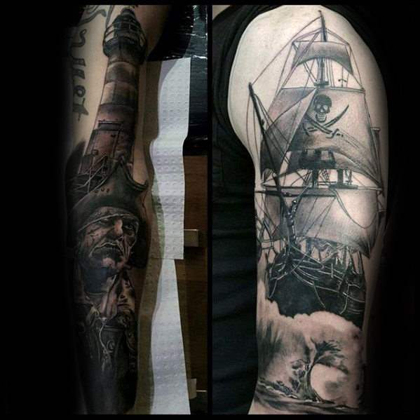 tatuaje bandera pirata 17