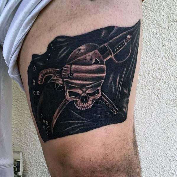 tatuaje bandera pirata 38