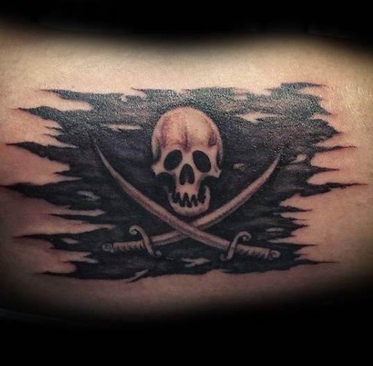 tatuaje bandera pirata 92