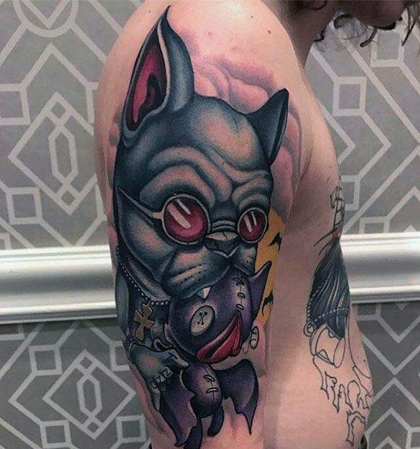 tatuaje bulldog 77
