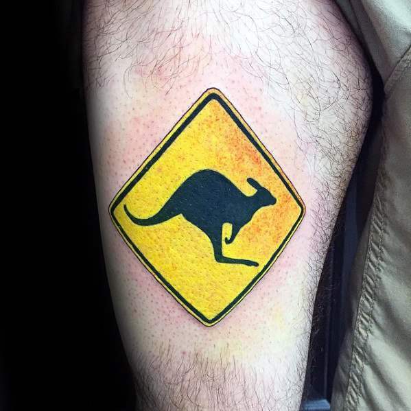 tatuaje canguro 80