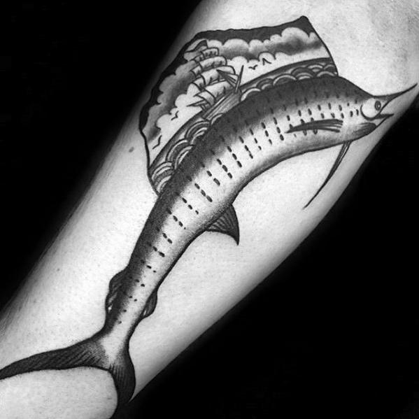tatuaje pez espada 35