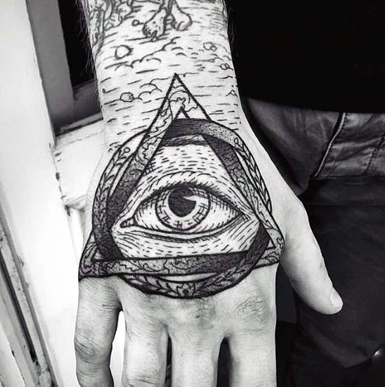 tatuaje simbolo dolar ojo providencia 38