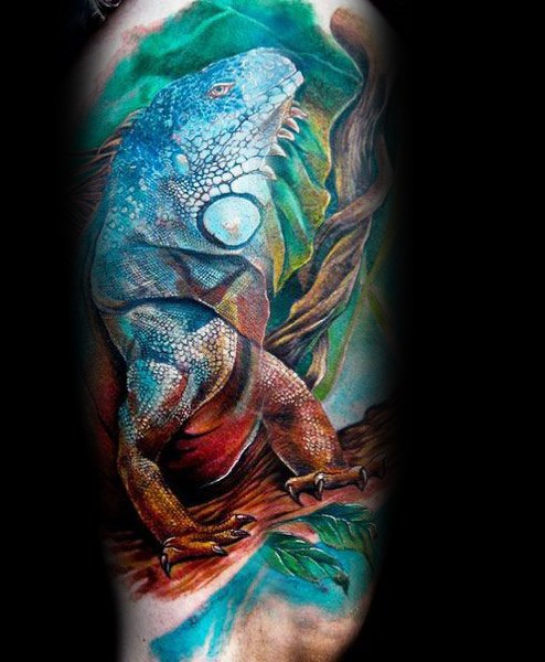 tatuaje iguana 10