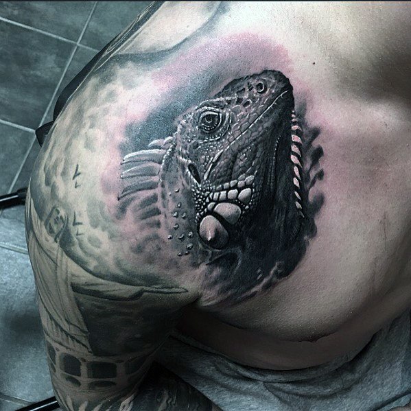 tatuaje iguana 100