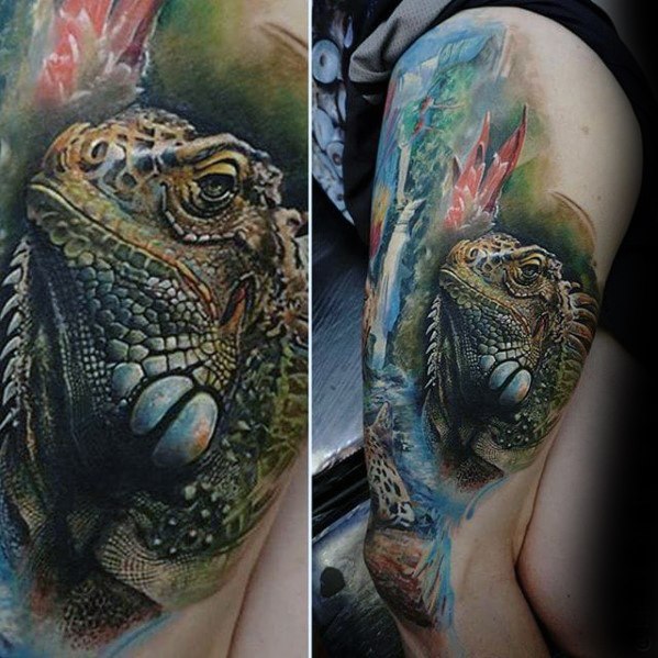 tatuaje iguana 106