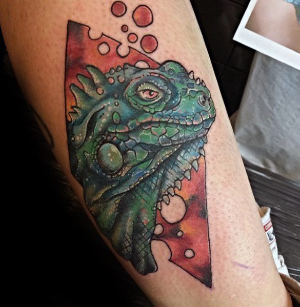 tatuaje iguana 16