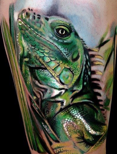 tatuaje iguana 25