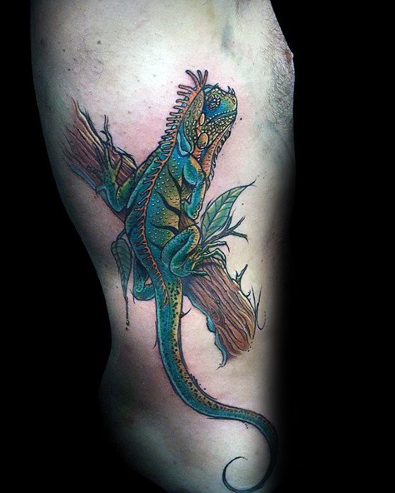 tatuaje iguana 49