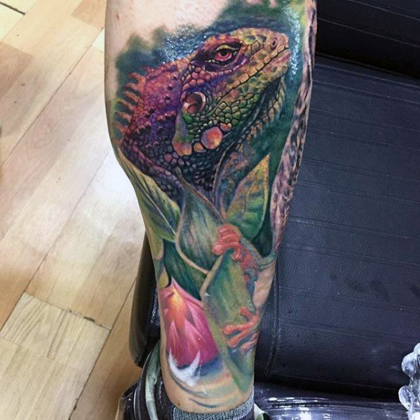 tatuaje iguana 67