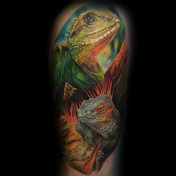 tatuaje iguana 91
