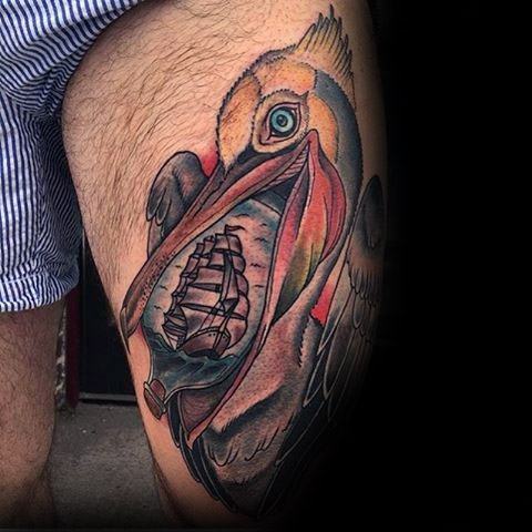 tatuaje pelicano 112