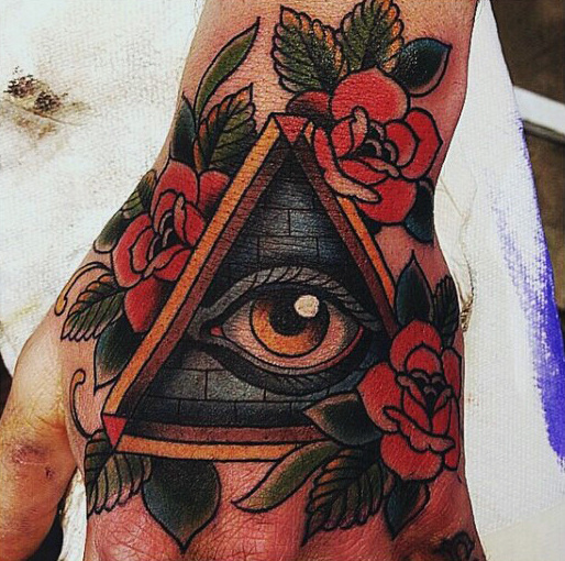 tatuaje simbolo illuminati 247