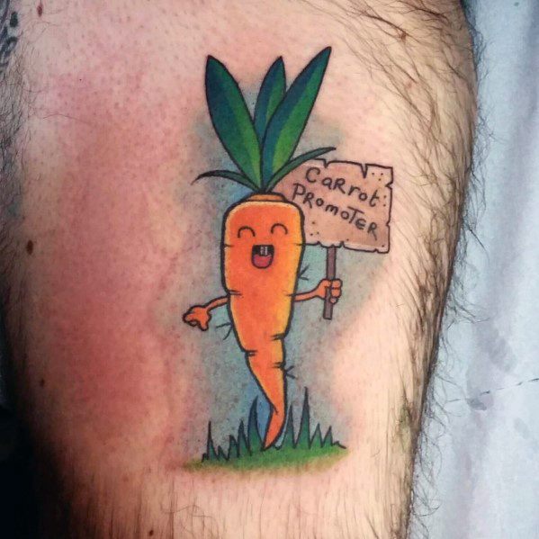 43 Tatuajes de zanahorias (Con el significado)