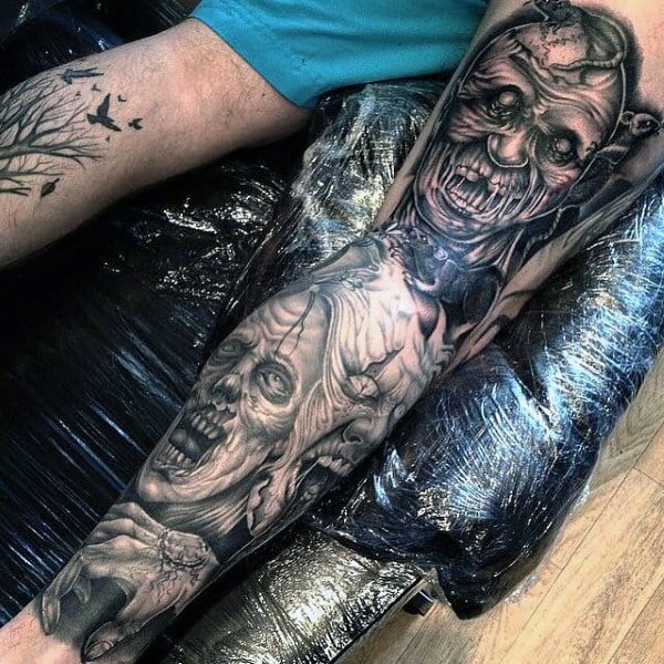 tatuaje zombie 100