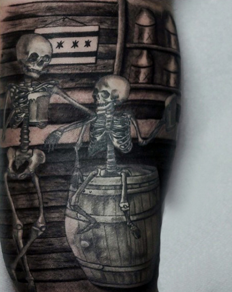tatuaje esqueleto 157