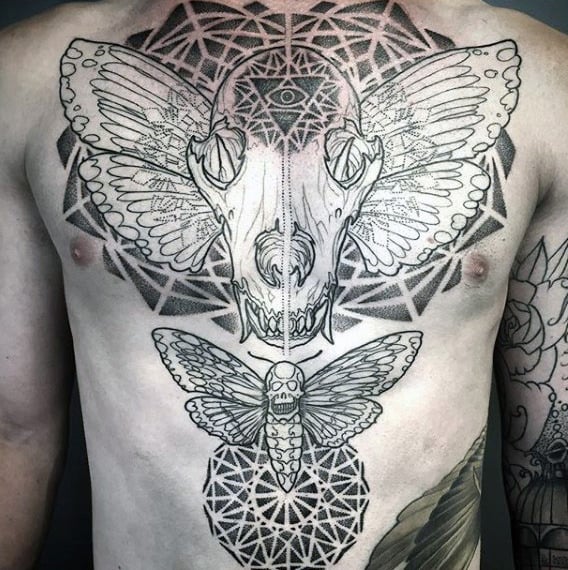 tatuaje geometria sagrada 77