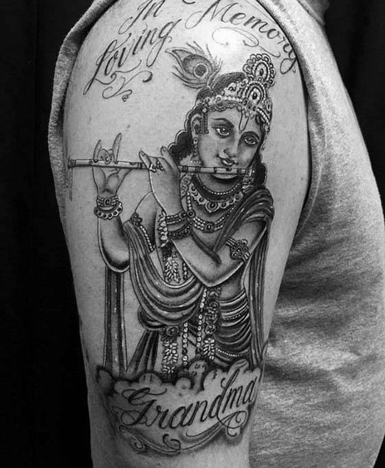 tatuaje Dios Krishna 10