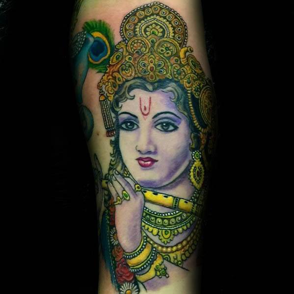 tatuaje Dios Krishna 14