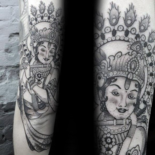 tatuaje Dios Krishna 34