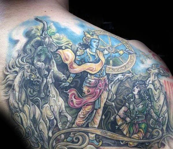 tatuaje Dios Krishna 48
