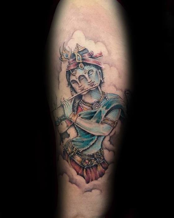 tatuaje Dios Krishna 56
