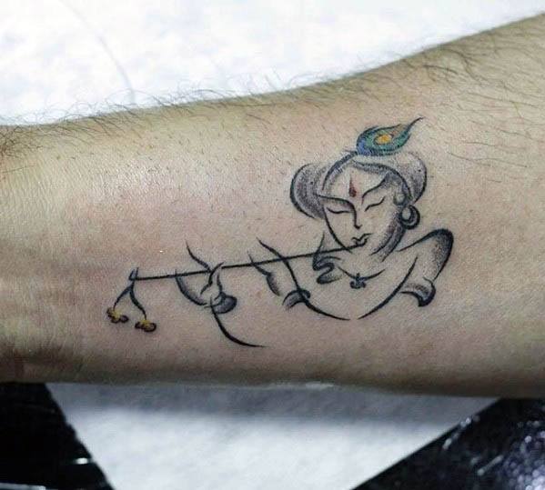 tatuaje Dios Krishna 60