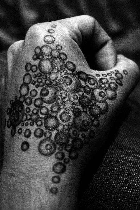 tatuaje burbuja pompa 50