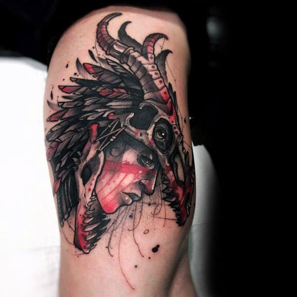 tatuaje calavera dragon 02