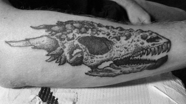 tatuaje calavera dragon 100