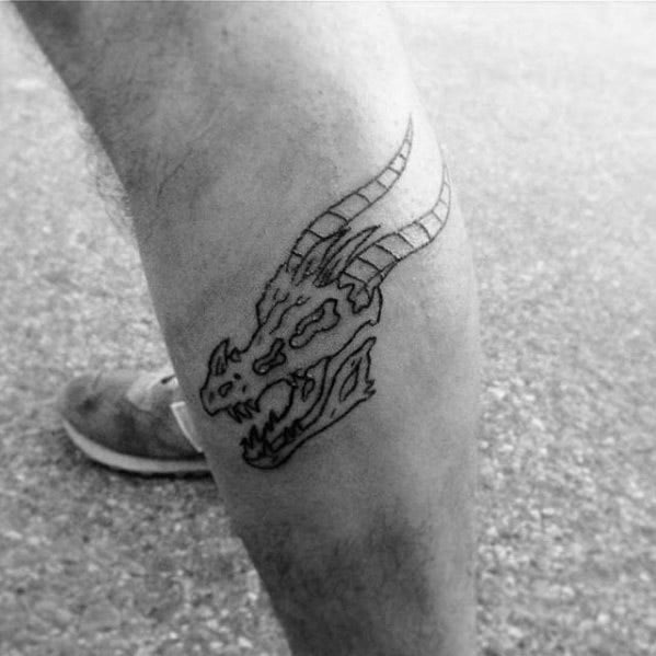 tatuaje calavera dragon 102