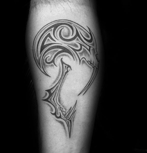 tatuaje calavera tribal 28