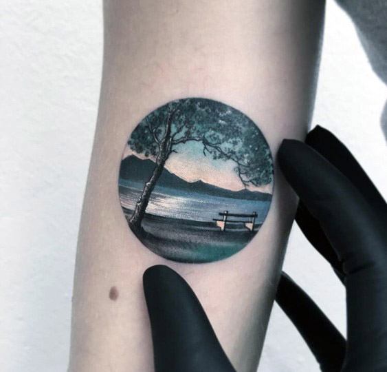 tatuaje de lago 18