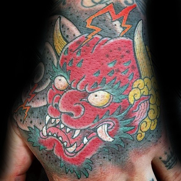 tatuaje dios Raijin 102