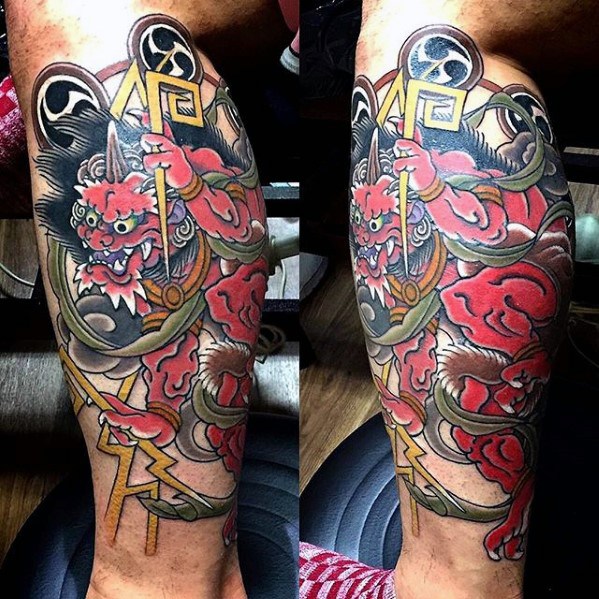 tatuaje dios Raijin 36