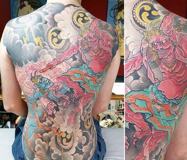 tatuaje dios Raijin 88