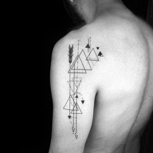 tatuaje flecha geometrica 08