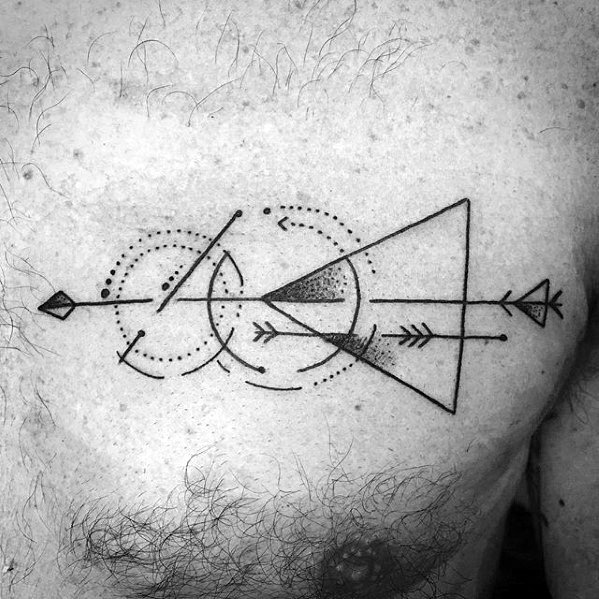 tatuaje flecha geometrica 26