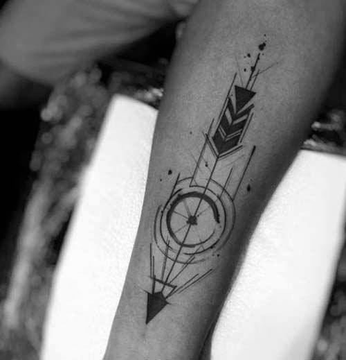 tatuaje flecha geometrica 30
