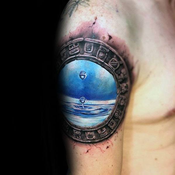 tatuaje gota de agua 26