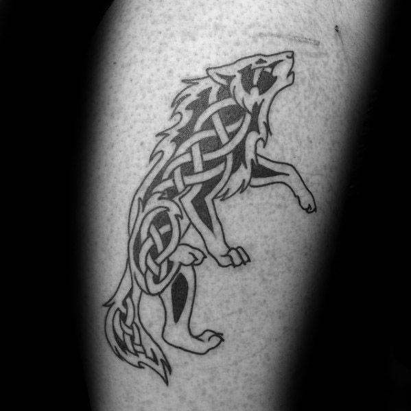 tatuaje lobo celta 08