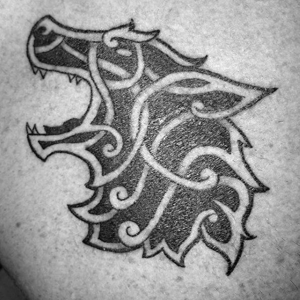 tatuaje lobo celta 46