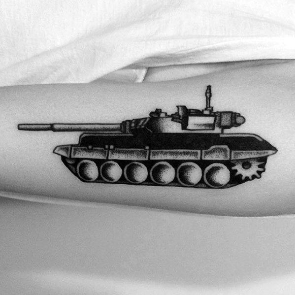 tatuaje tanque militar 108