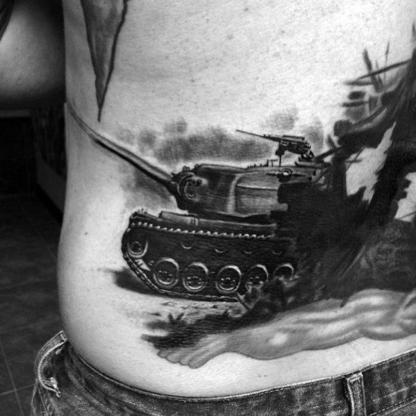 tatuaje tanque militar 118
