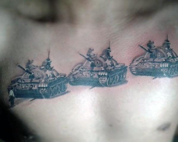 tatuaje tanque militar 62