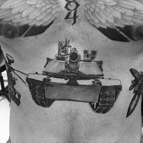 tatuaje tanque militar 72