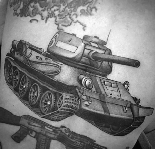 tatuaje tanque militar 78
