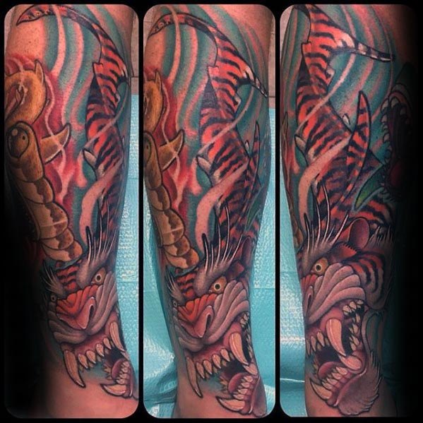tatuaje tiburon tigre 38